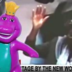 Barney in Blackface | image tagged in barney in blackface | made w/ Imgflip meme maker