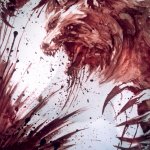 Werewolf Drawn in Blood