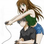 Anime gamer couple