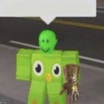 Roblox Duolingo infinity gauntlet