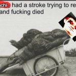 fonchi had a stroke trying to read this and fucking died