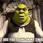 What are you doing in my swamp? GIF Template