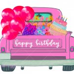 Birthday Truck template
