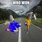Long road | WHO WON | image tagged in long road | made w/ Imgflip meme maker