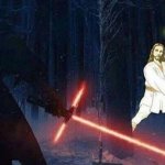 Kylo Ren vs Jesus Christ meme