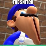 smg4's face | THE SNITCH | image tagged in smg4's face | made w/ Imgflip meme maker