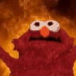 Burning Elmo GIF Template