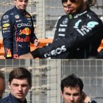 Max & Checo watching Lewis