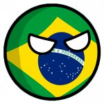Brazil country ball template