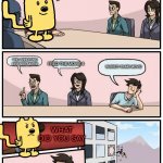 what next of the youtuber movie | WHAT IS NEXT YOUTUBER MOVIE; THE ANNOYING ORANGE MOVIE; FRED THE MOVIE 4; WUBBZY DUMB MOVIE; WHAT DID YOU SAY; NOT AGAIN | image tagged in wubbzy boardroom meeting suggestion,youtubers,memes,movies,wubbzy | made w/ Imgflip meme maker