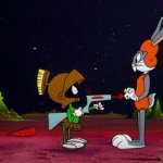 Marvin the Martian and Bugs Bunny