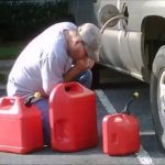 Siphoning gas meme