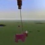 Hanging Pig From Minecraft meme