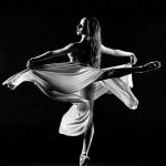 Dancer black & white