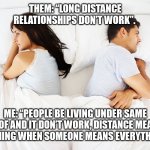 Couple thinking in bed Meme Generator Template