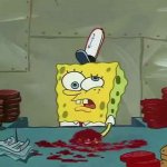 SpongeBob screwing up Krabby Patty