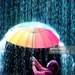 Umbrella in the rain meme
