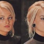 Margot Robbie monkey puppet