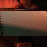 Mei writing fanfiction