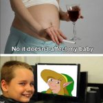 link | image tagged in no it doesn't affect my baby,legend of zelda,memes | made w/ Imgflip meme maker