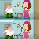 Peter Griffin whipping Meg