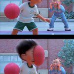 DODGEBALL TO THE FACE template