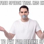 No more speech