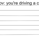 Alignment chart driving car