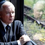 Kaczyński w pociągu