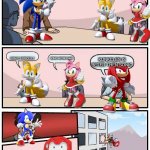 Sonic is better then kunckles | CAN ANYONE WHAT OWN NEXT SONIC GAME; SONIC FORCES 2; SONIC MOVIE GAME; KUNKCLES IS BETER THEN SONIC | image tagged in sonic meeting boardroom,memes,sonic meme | made w/ Imgflip meme maker