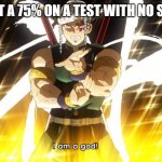 Facts | POV: I GET A 75% ON A TEST WITH NO STUDYING | image tagged in demon slayer tengen uzui | made w/ Imgflip meme maker