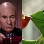 Picard vs. Kermit meme