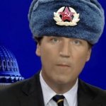 Tucker Carlson - mouthpiece of Russian Television and Putin meme