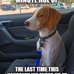 Not Today Satan | WAIT A MINUTE HOL UP; THE LAST TIME THIS HAPPENED WE ENDED UP AT THE VET AND NOT THE DOG PARK | image tagged in suspicious dog,veterinarian,snoop dogg,dog memes,liar liar | made w/ Imgflip meme maker