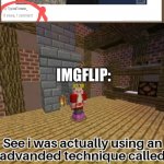 Technoblade Lying | IMGFLIP: | image tagged in technoblade lying | made w/ Imgflip meme maker