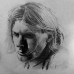 Kurt Cobain drawing (not mine) | image tagged in art,trending now,trending,nirvana,like and share,viral | made w/ Imgflip meme maker