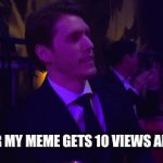 Award ceremony | ME AFTER MY MEME GETS 10 VIEWS AND 3 UPS; MY BRO WITH 1000 UPS | image tagged in gifs,funny memes | made w/ Imgflip video-to-gif maker