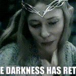 Galadriel The Darkness Has Returned template