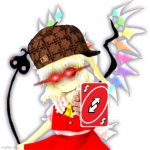 I edited Flandre Scarlet | image tagged in flandre scarlet,touhou,why are you reading this,why is the fbi here,help me | made w/ Imgflip meme maker