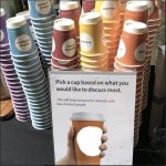 Pick A Cup Sign