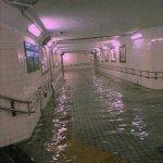 Flooded subway