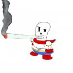 Papyrus smokes a fat blunt