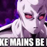 Snake mains | SNAKE MAINS BE LIKE | image tagged in gifs,funny,meme,jojo's bizarre adventure,super smash bros | made w/ Imgflip video-to-gif maker