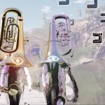 Tuba brothers walk GIF Template