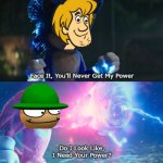 Shaggy VS Expunged | image tagged in do i look like i need your power meme,fnf,dave and bambi,expunged,ultra instinct shaggy,shaggy | made w/ Imgflip meme maker