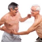 Old people fight
