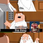 Why did I make this? | this thing: | image tagged in family guy god in an elevator,tf2 | made w/ Imgflip meme maker