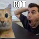 Guy Surprised By Cot meme