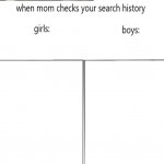 when mom checks your search history