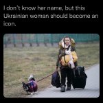 Ukrainian woman icon